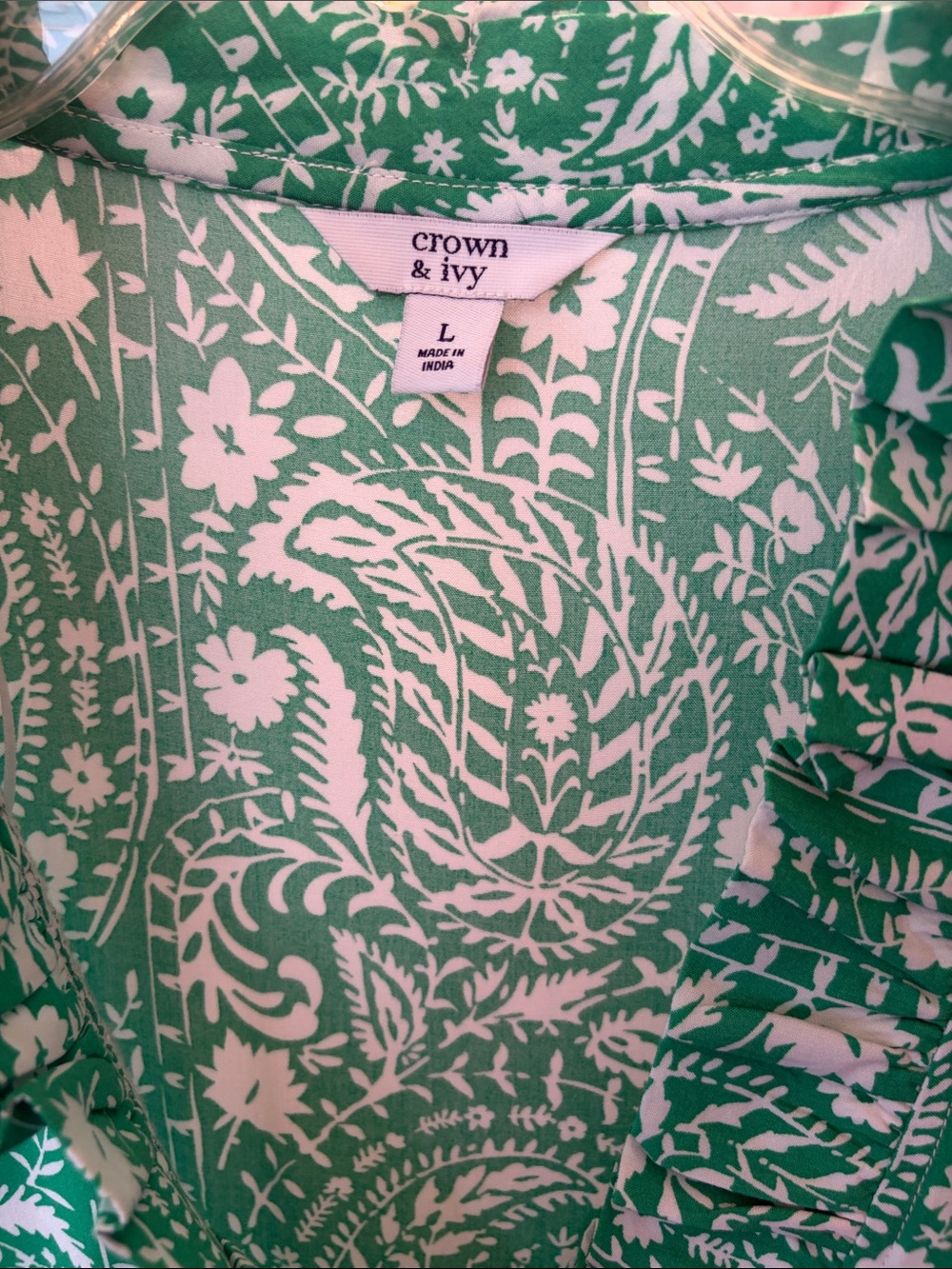 crown & ivy Green and White Floral Maxi Dress - Picture 3 of 7